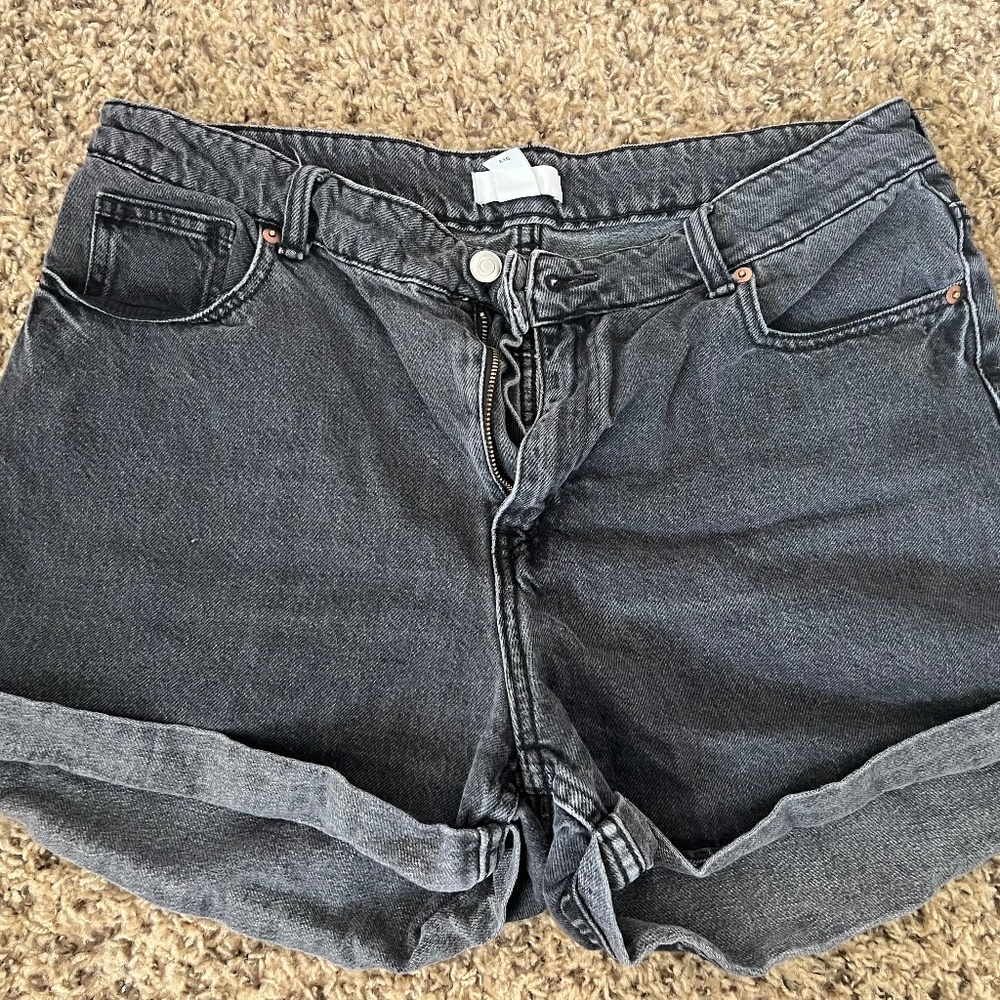 H&M Black Jean Shorts